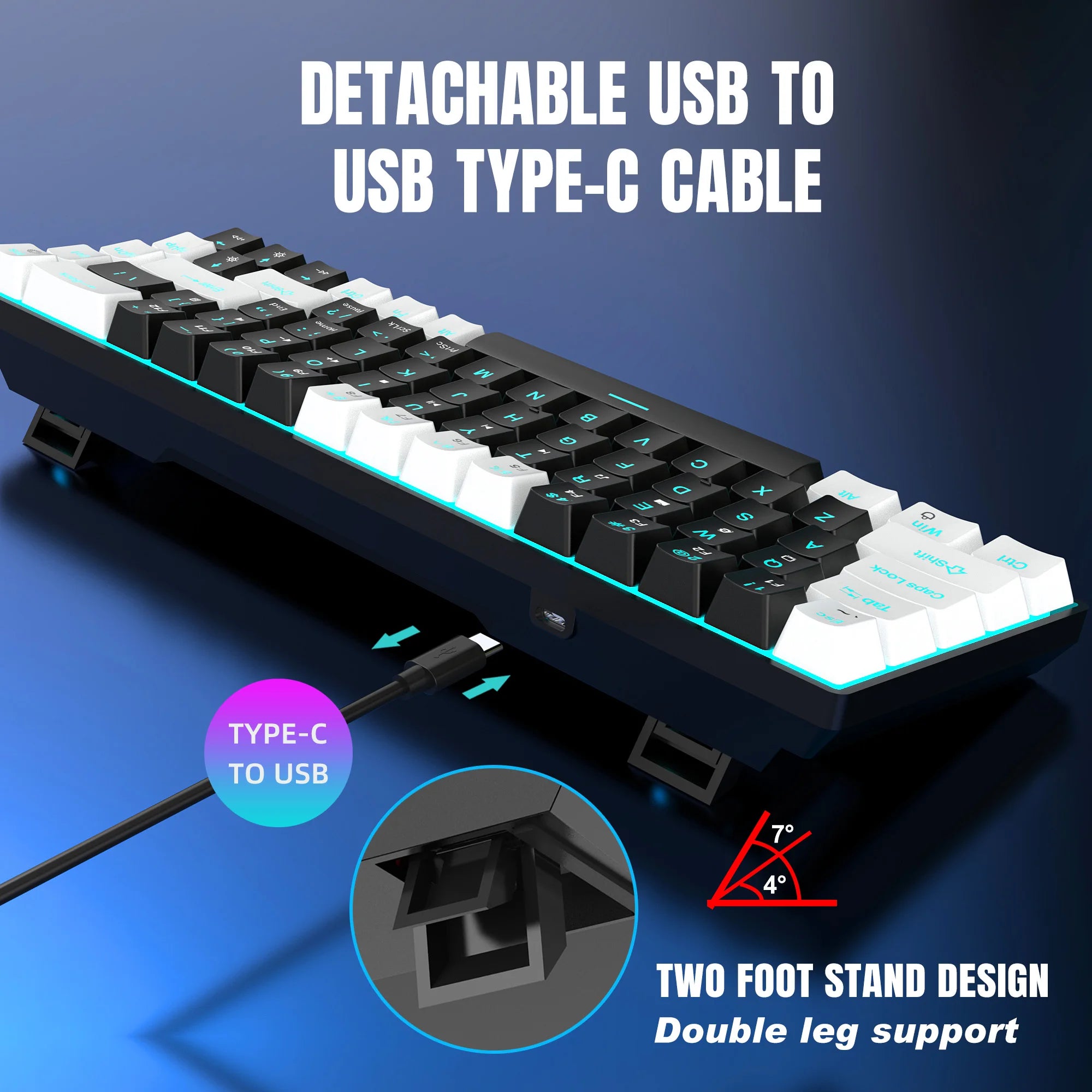65% Hot-Swappable Mechanical Keyboard