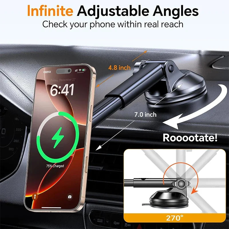 15W Magnetic Wireless Car Phone Charger