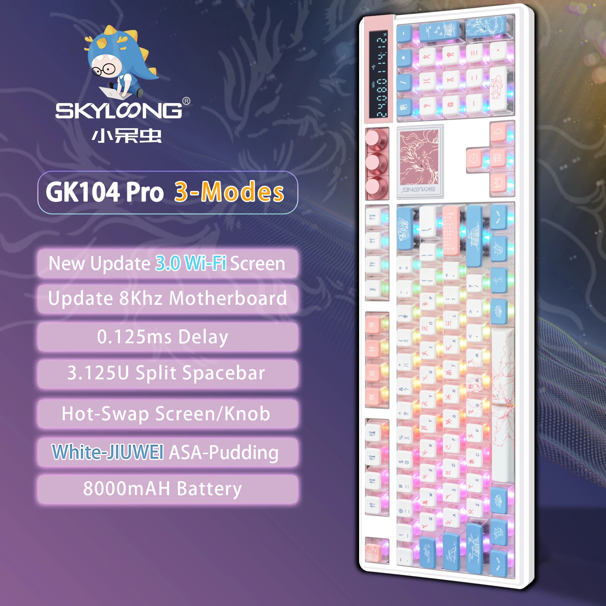 Wireless RGB Hot-Swappable Keyboard