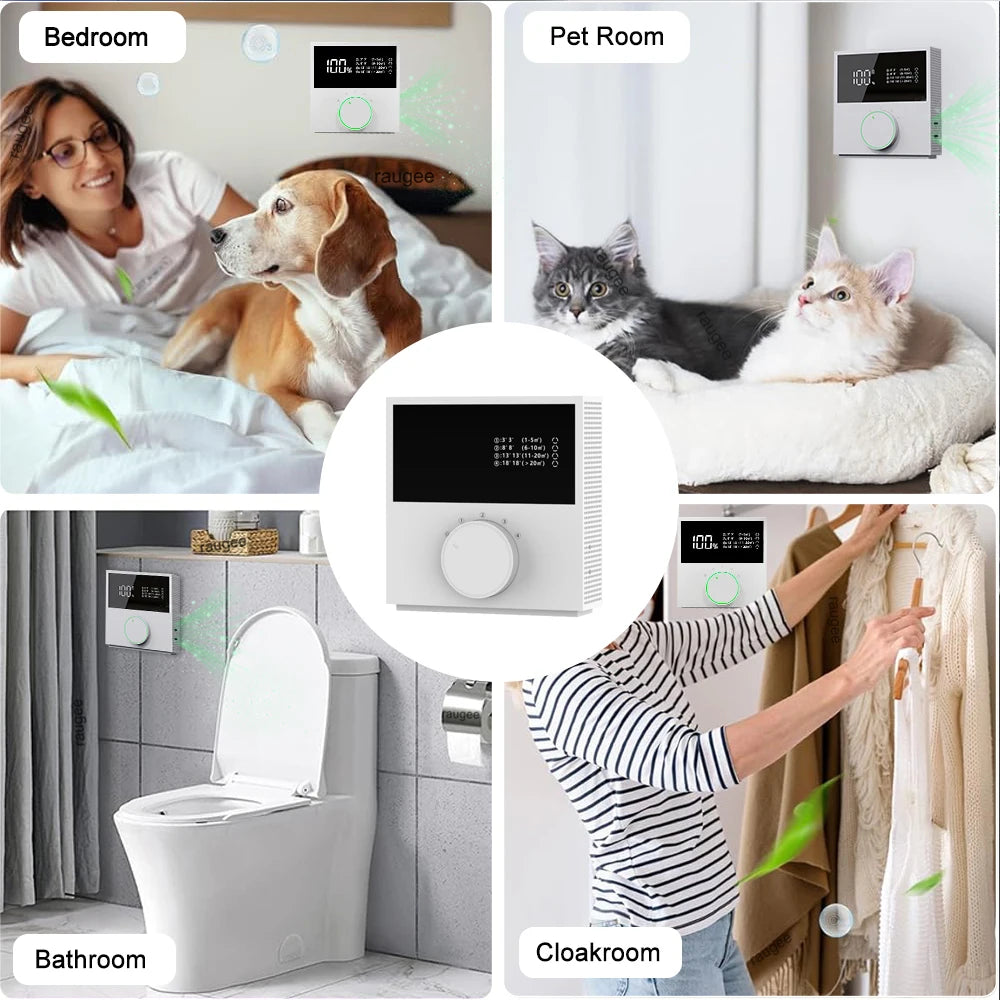 2400Mah USB Rechargeable Smart Air Purifier