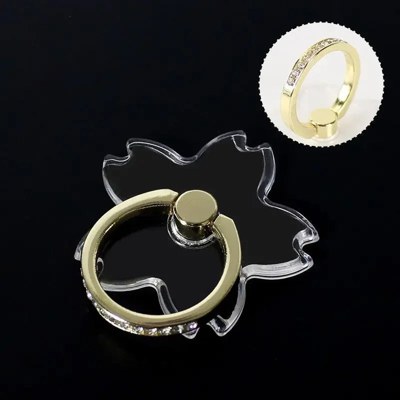 Transparent Butterfly Phone Ring Stand