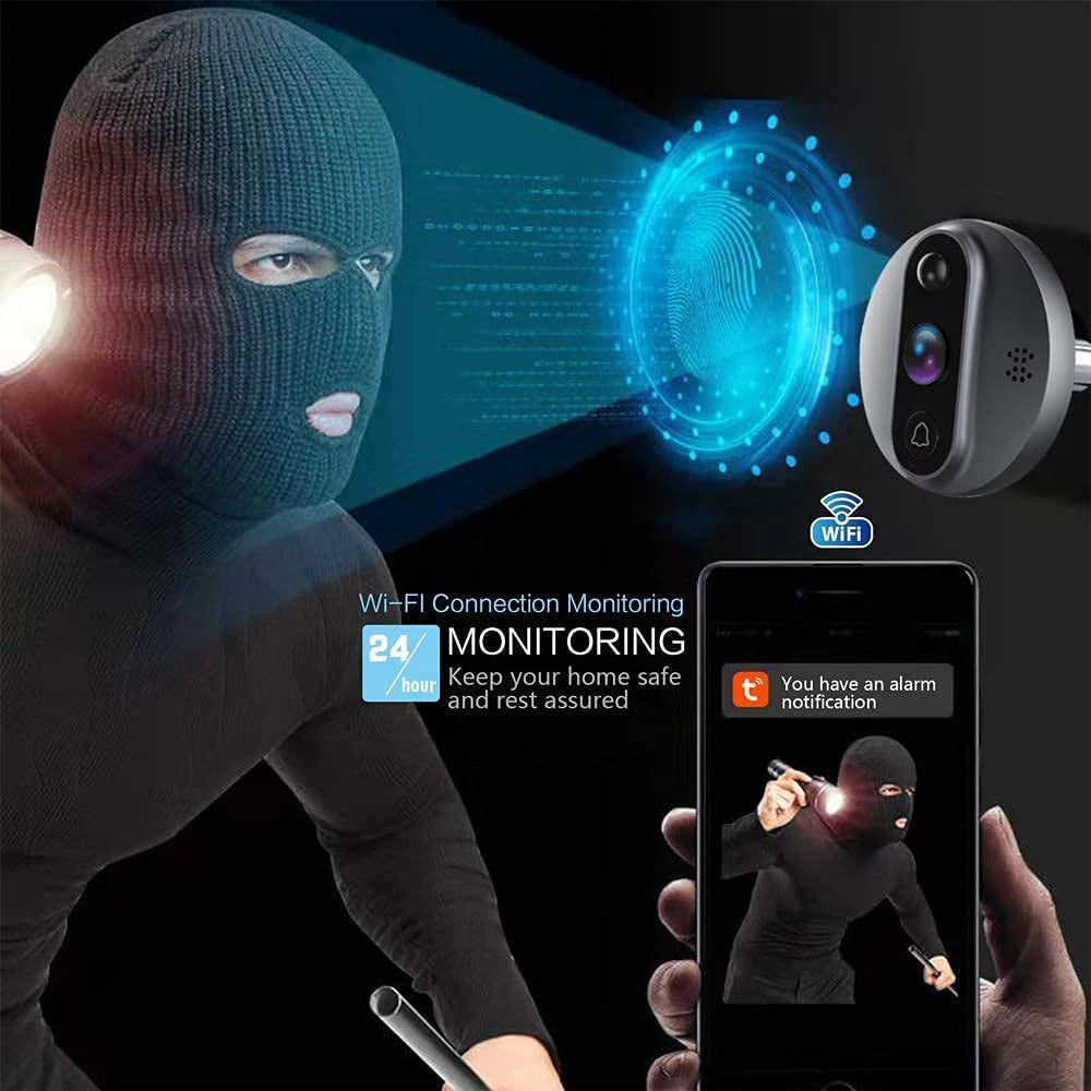 WiFi Smart Peephole Camera 1080P