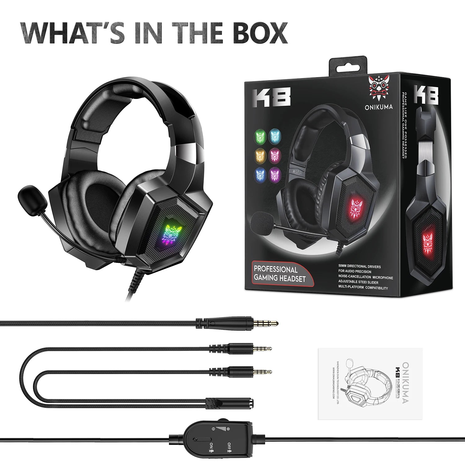 Wired Gaming Headset with HD Mic