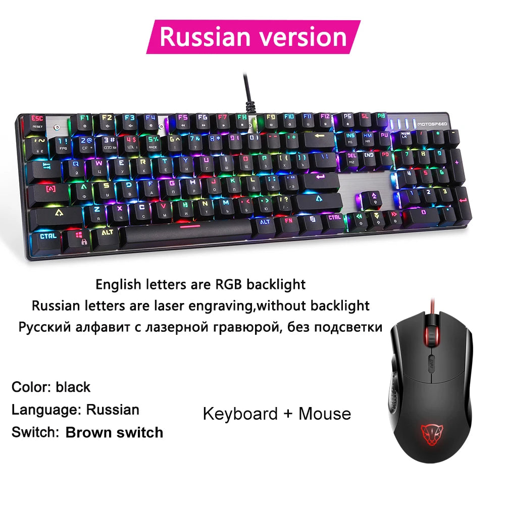 Motospeed CK104 RGB Mechanical Keyboard