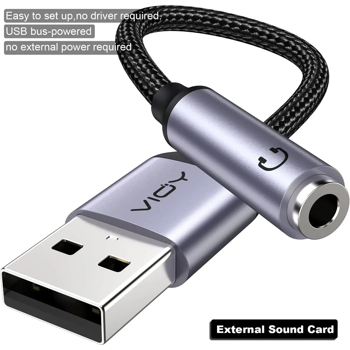 USB to 3.5mm Audio Adapter