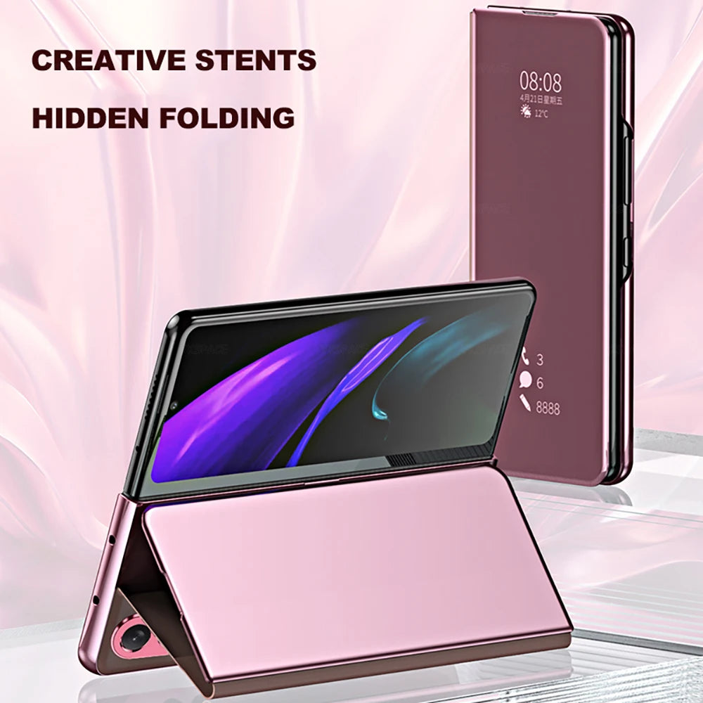 Mirror Flip Stand Case for Samsung