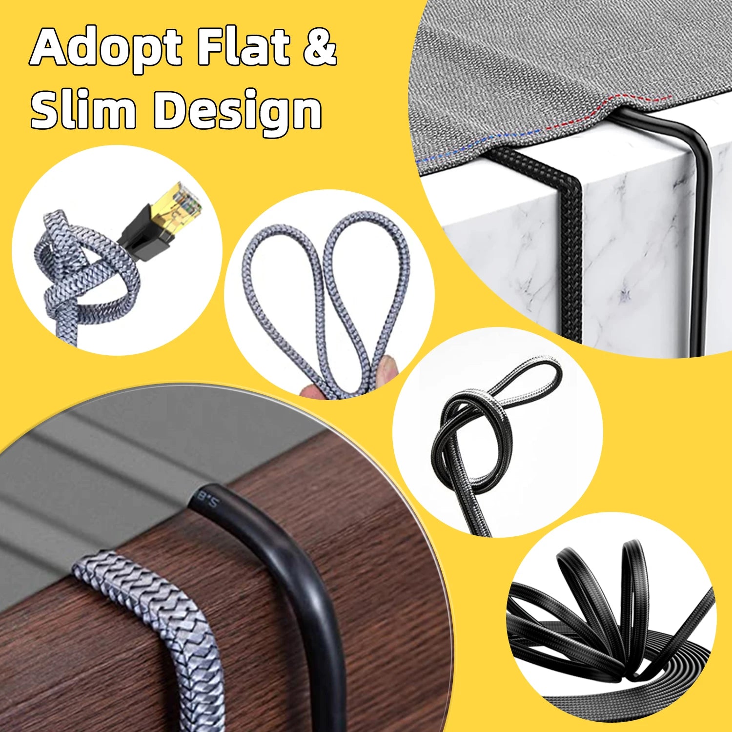 40Gbps Flat Cat8 Network Cable