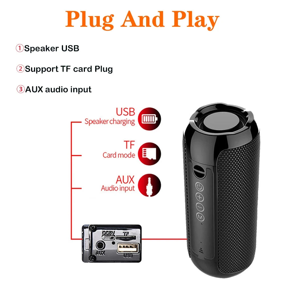 FM Radio Hands-Free Subwoofer Speaker