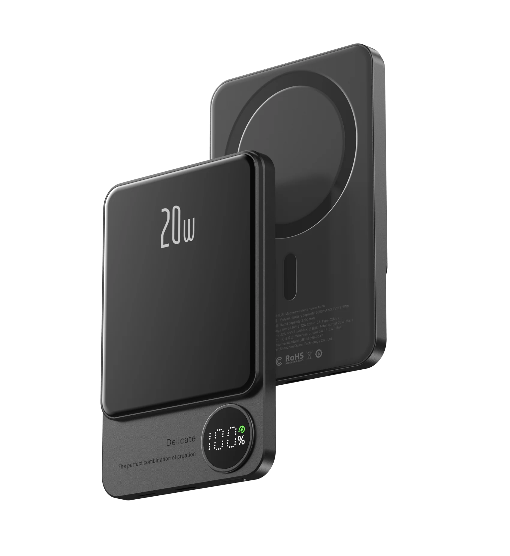 10000mAh Magnetic Alloy Power Bank
