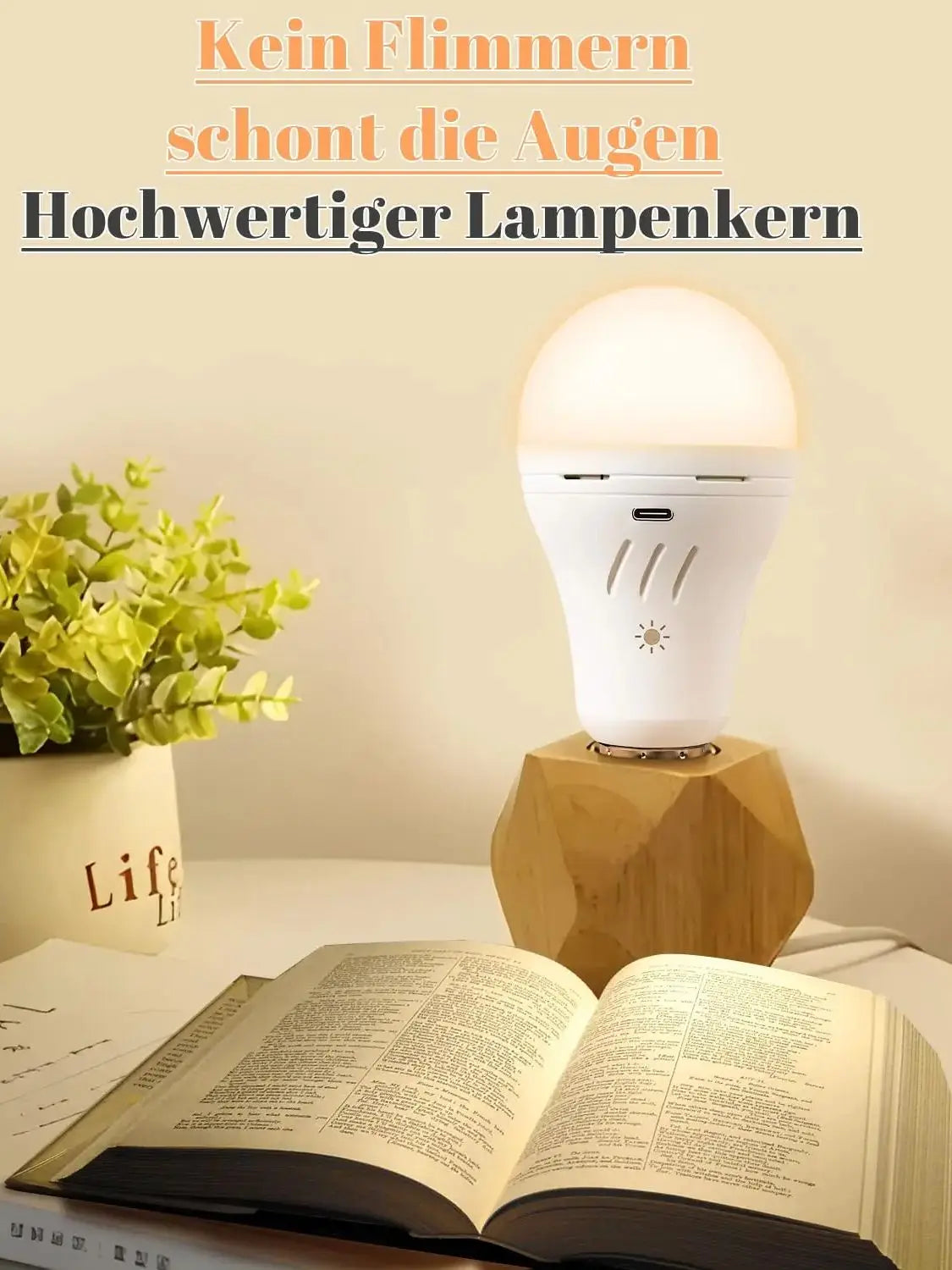 9W Rechargeable Emergency Light Bulb