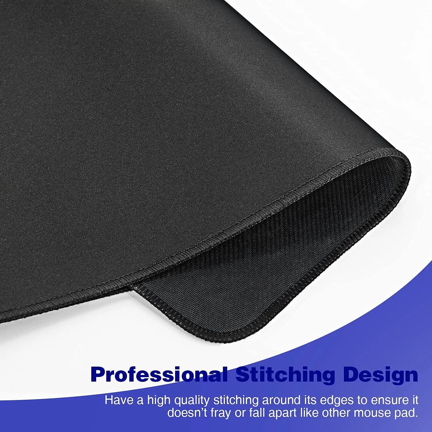 XXL Black Gaming Mousepad Black