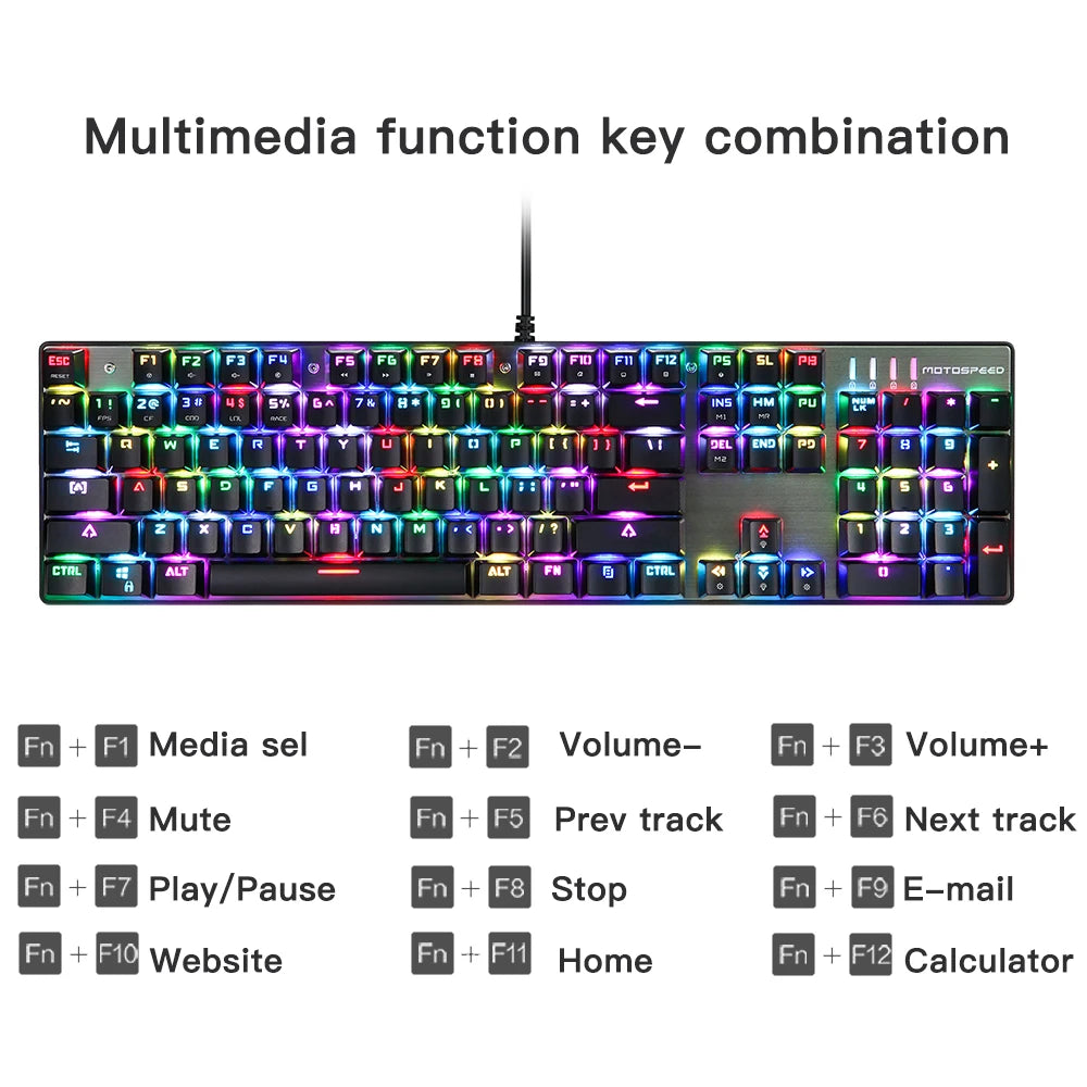 Motospeed CK104 RGB Mechanical Keyboard