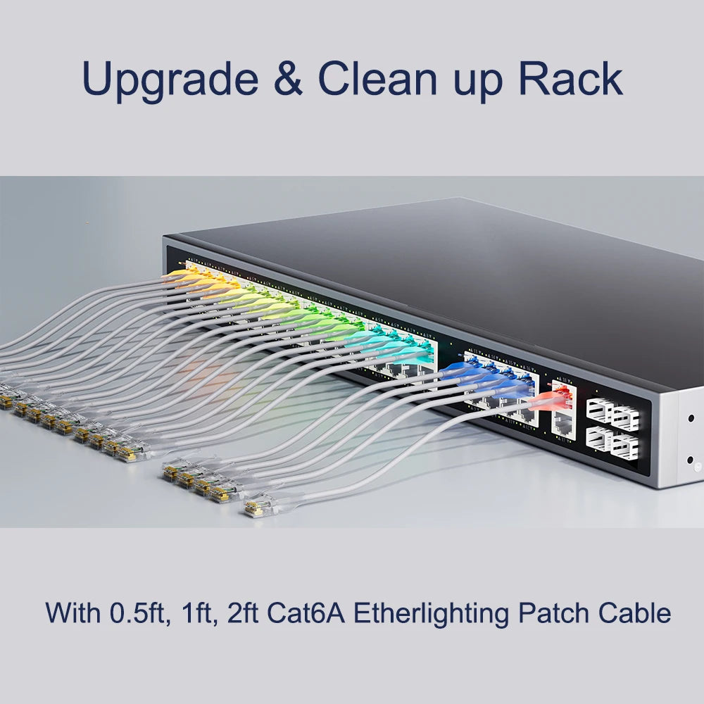 Slim Cat6A Ethernet Patch Cable