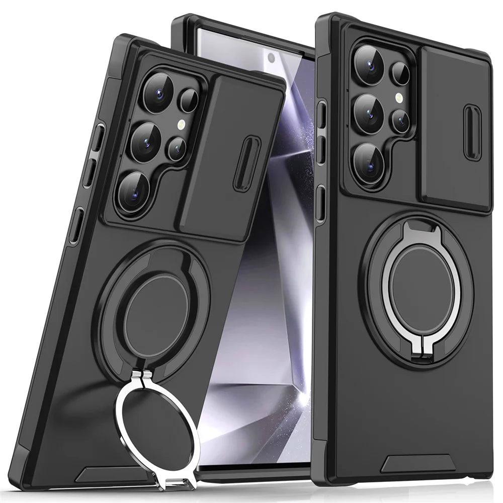 Magnetic Slide Camera Phone Case for Samsung S25