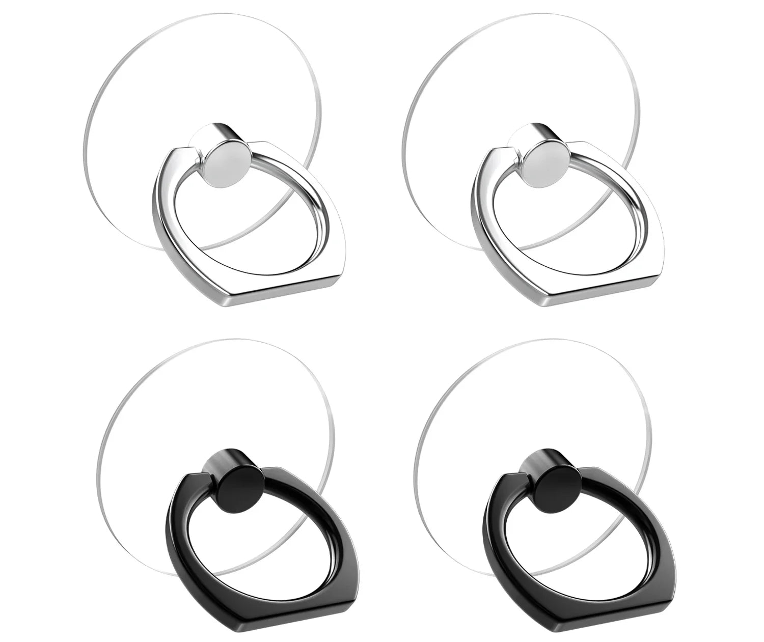 Transparent 360° Phone Ring Kickstand