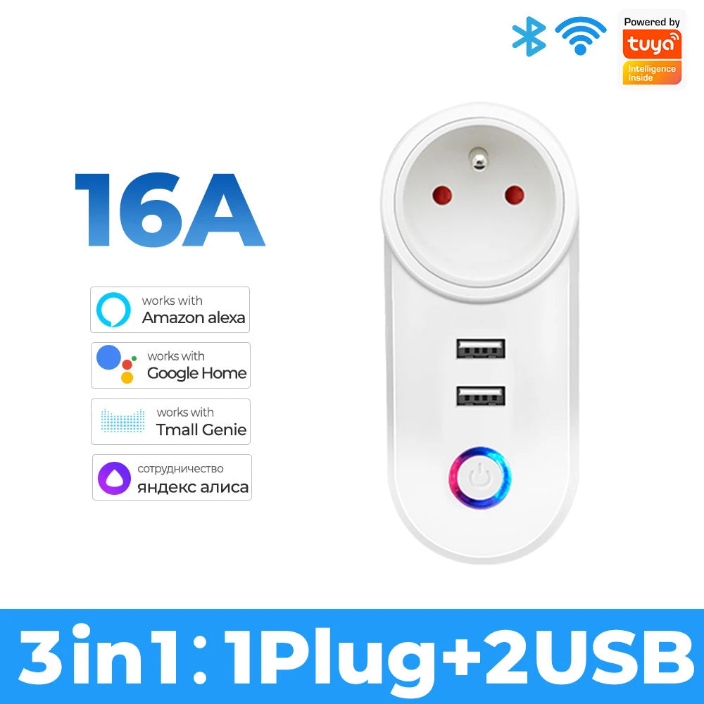 16A Wi-Fi Smart Socket with USB