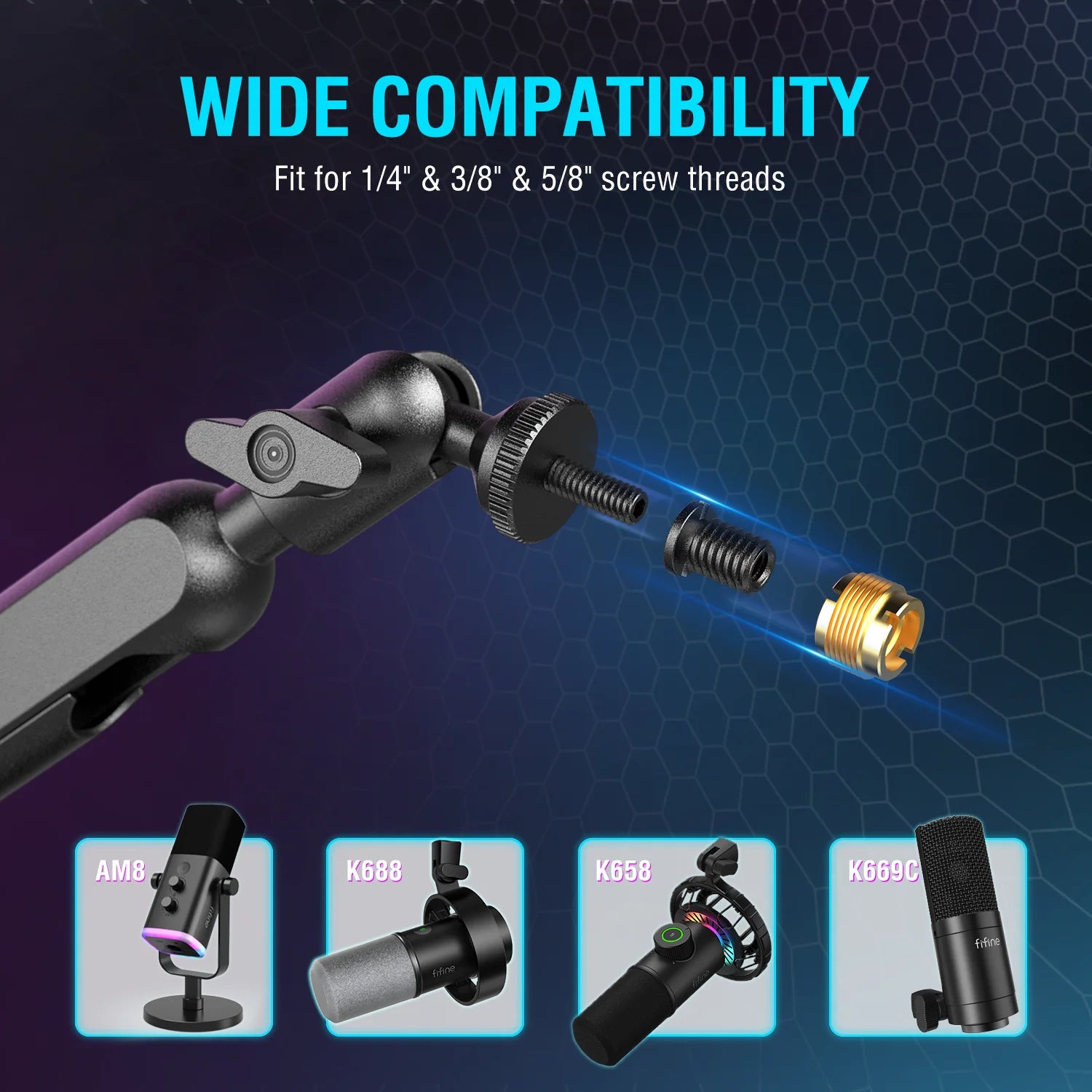 Low-Profile Desk Microphone Arm