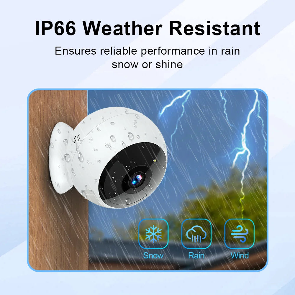 2K Wifi Magnetic Battery Security Camera Indoor/Outdoor