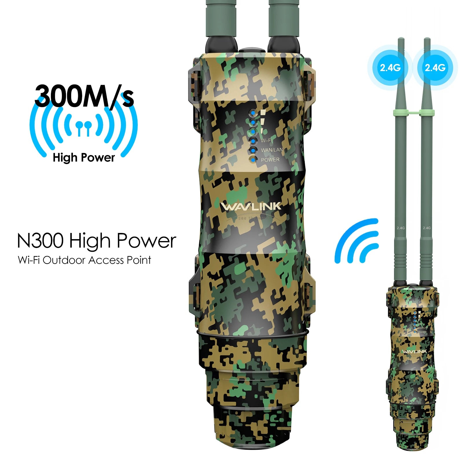 AC300/600/1200 High-Power Outdoor WiFi Range Extender