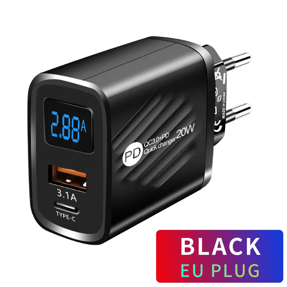 20W Fast Charging USB Wall Adapter