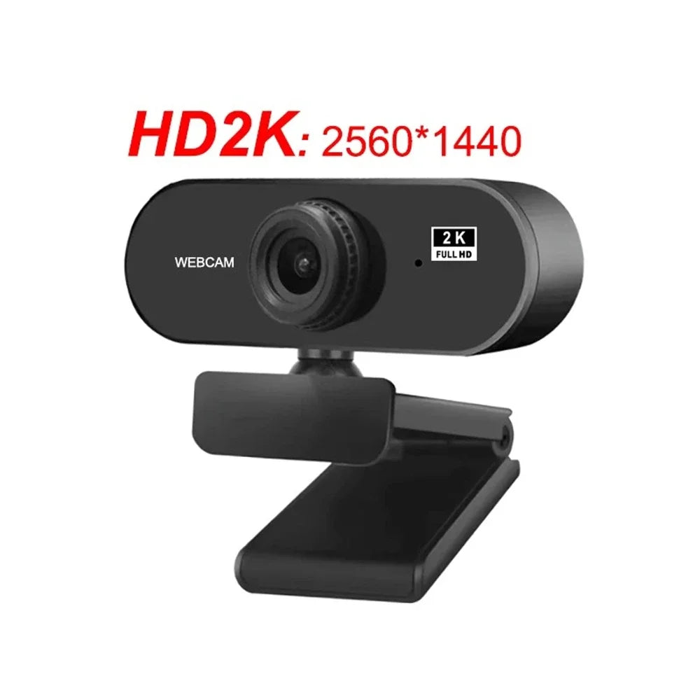 2K Multi-Resolution HD Webcam with Microphone