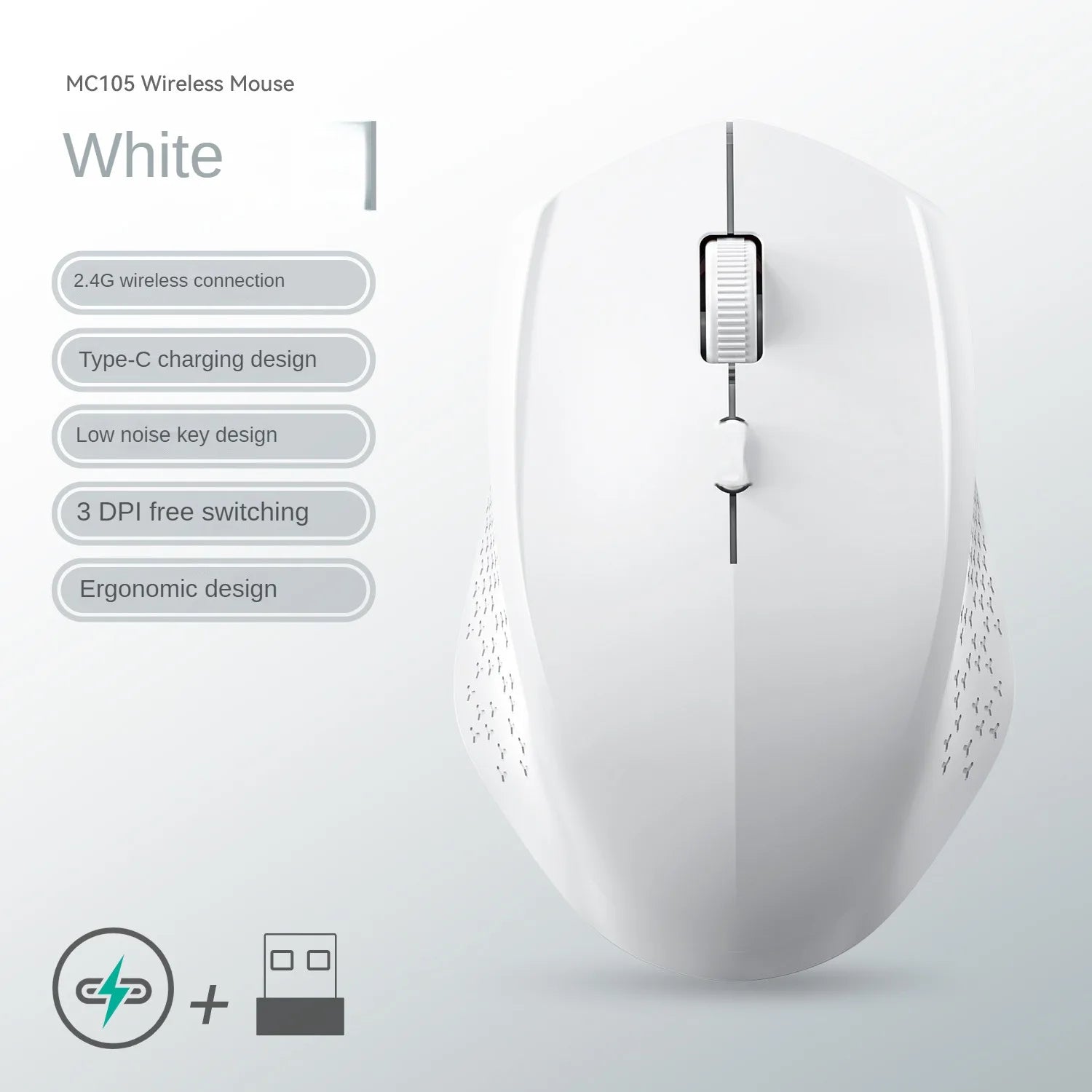 Bluetooth 5.2 Silent Rechargeable Dual-Mode Mouse