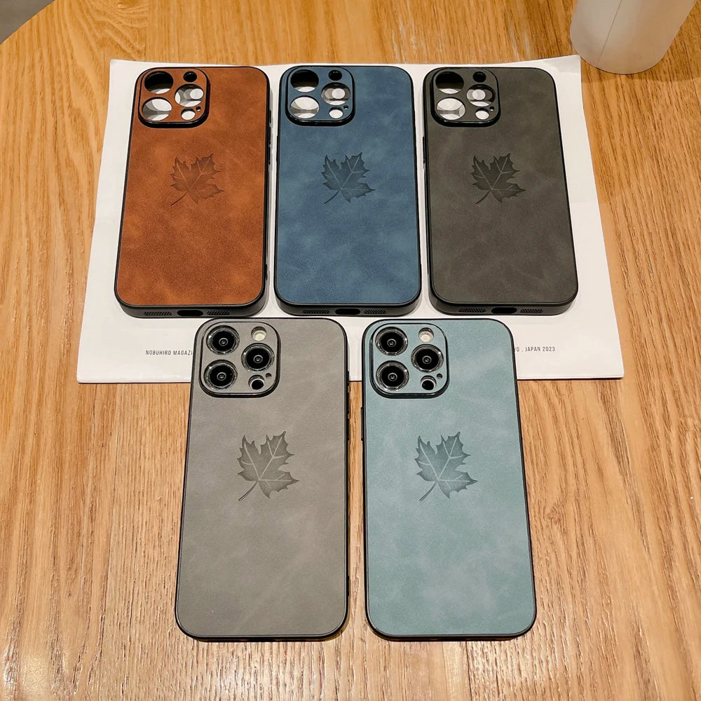 Leather Retra Case For iPhone 16
