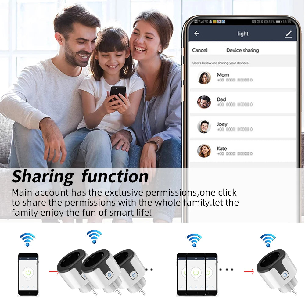 20A WiFi Smart Plug with Power Metering