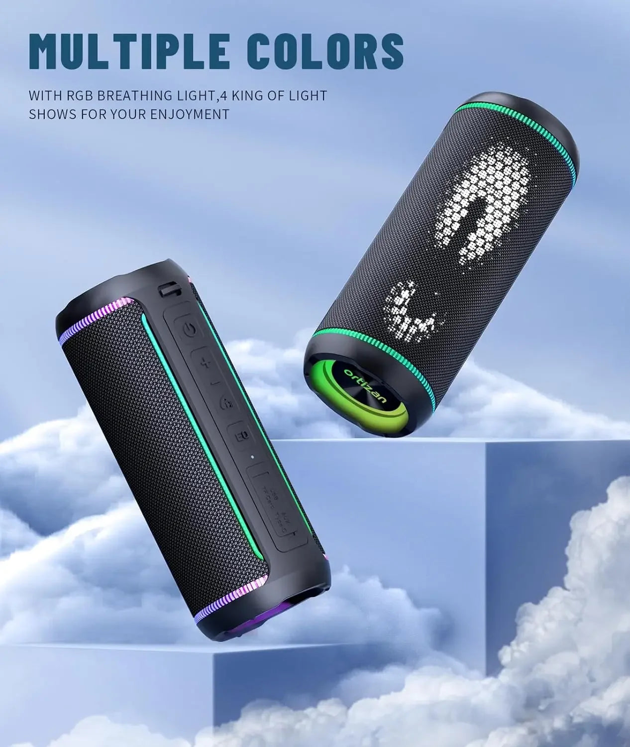 Wireless TWS Stereo Speaker with 30H Playtime