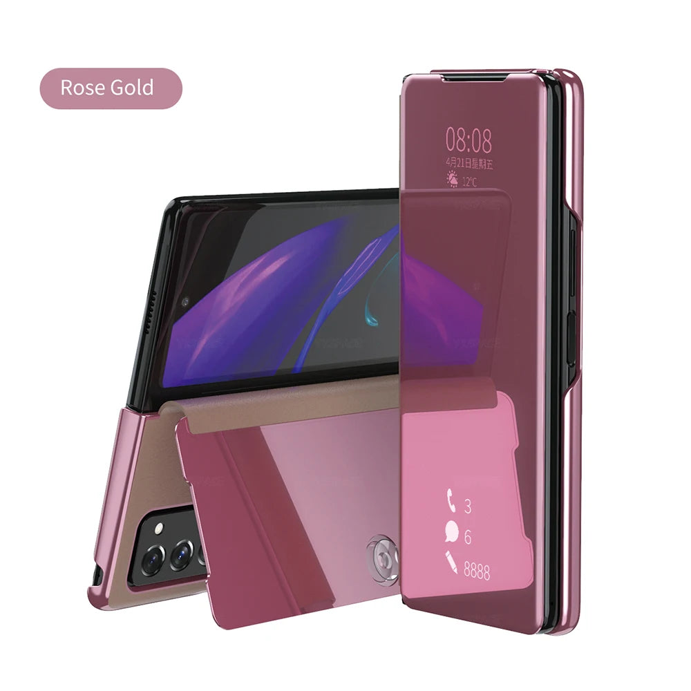Mirror Flip Stand Case for Samsung