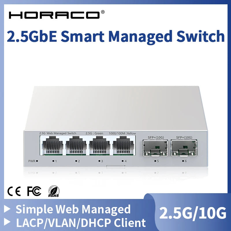 4-Port 2.5GbE Smart Managed Switch
