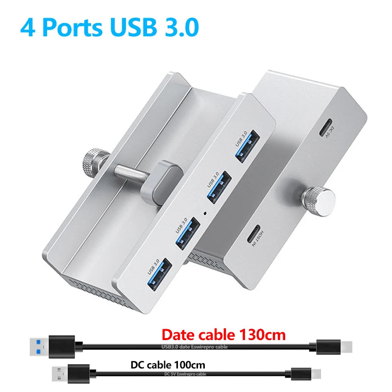 10Gbps USB 3.2 Clamp Hub Dock