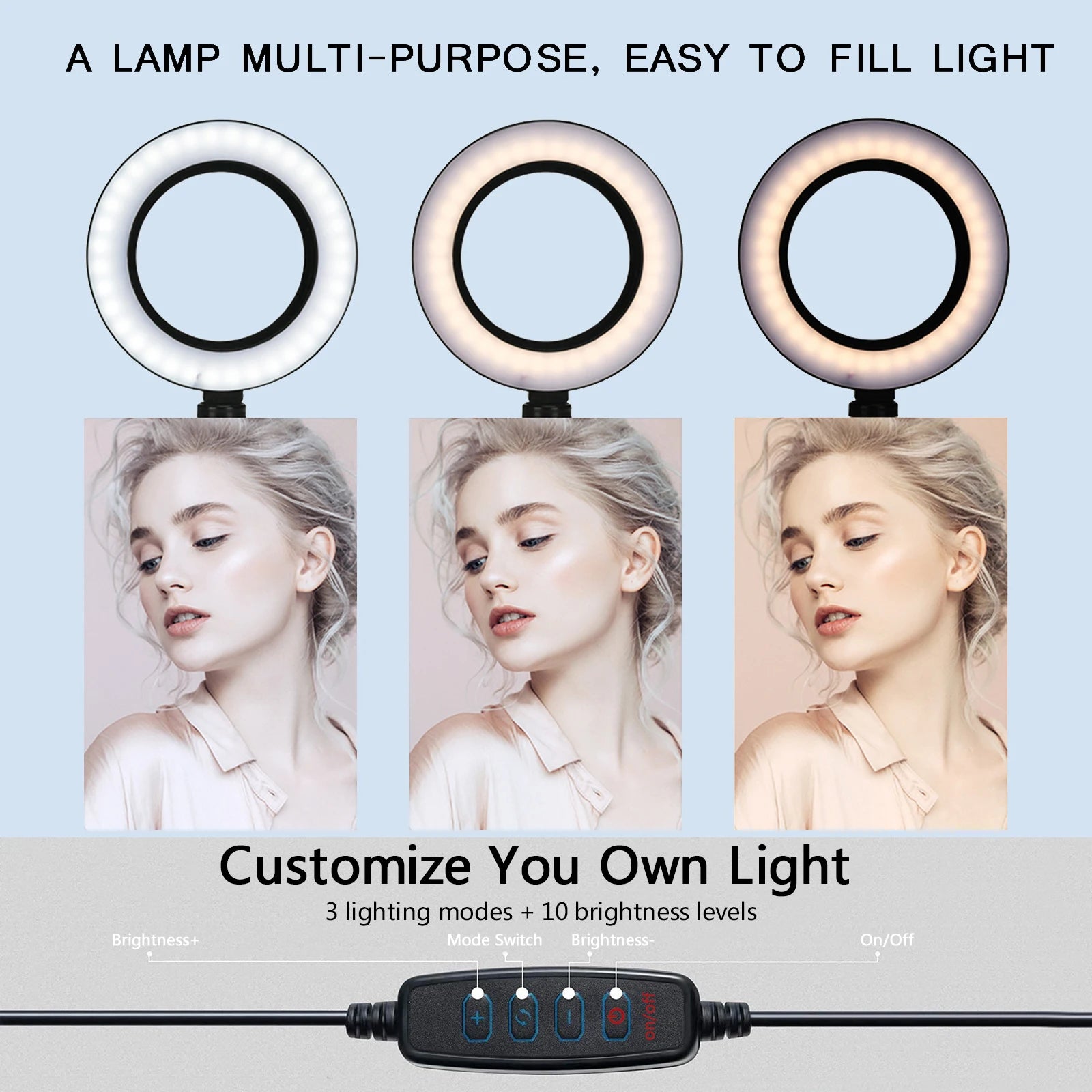 26cm LED Ring Light with Tripod