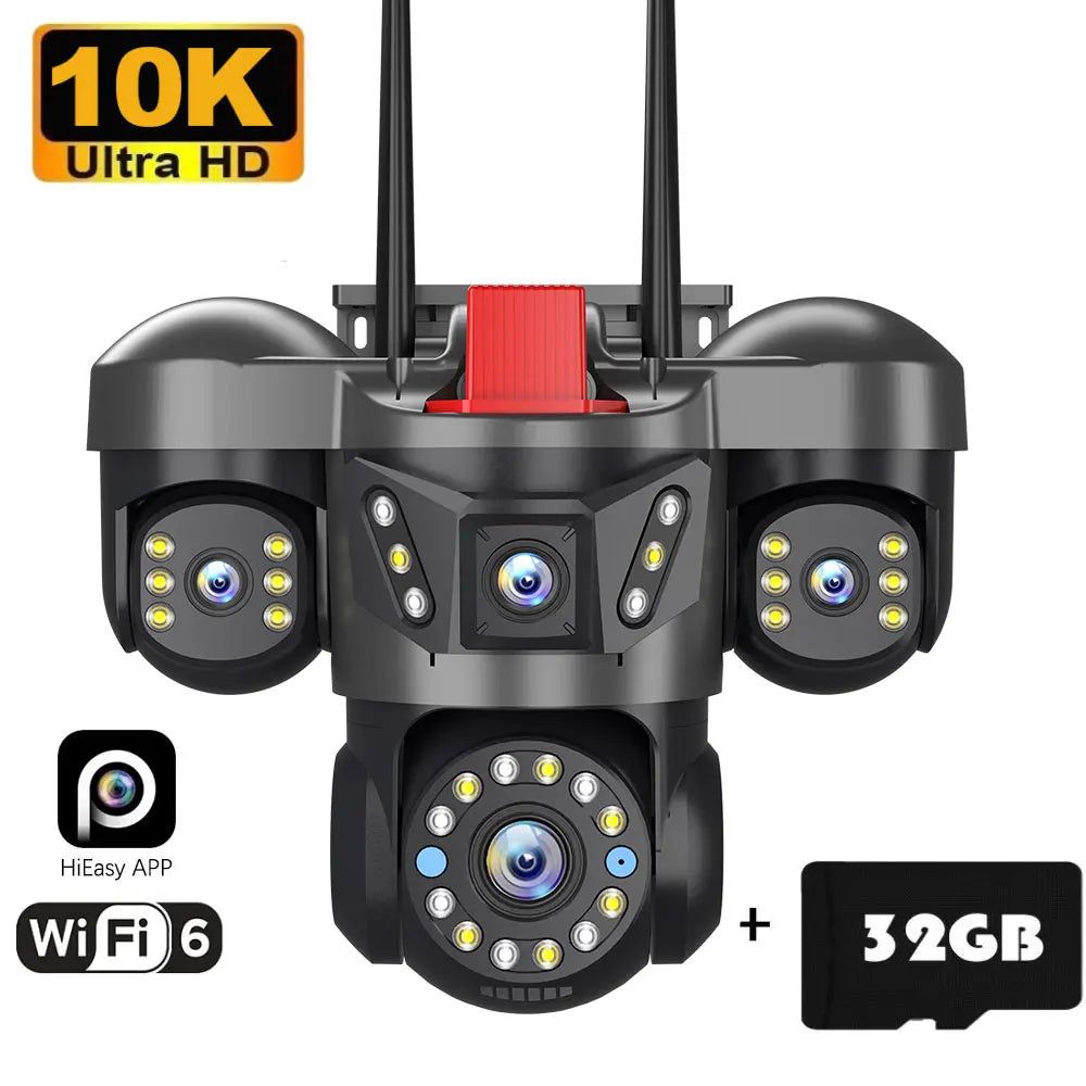 360° 16X Zoom Multi-Lens Security Camera