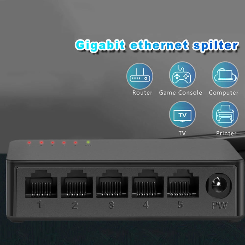 5/8-Port Gigabit Mini Ethernet Switch
