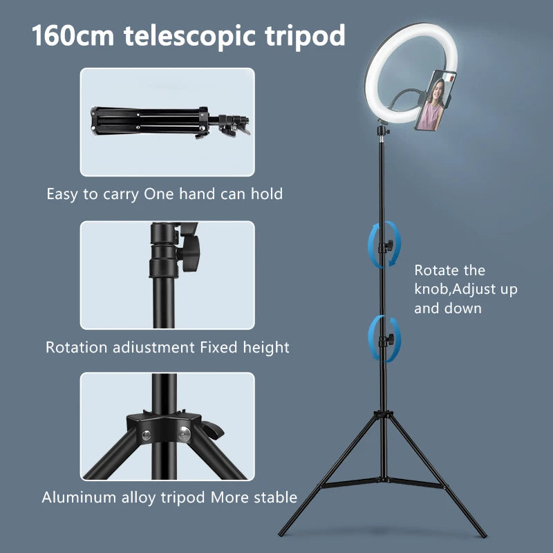 10 Inch LED Ring Light with Tripod