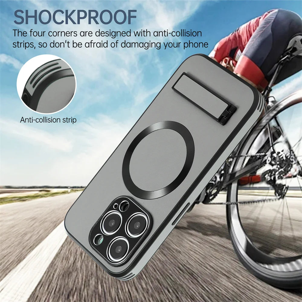 Luxury Magnetic Leather Stand Phone Case