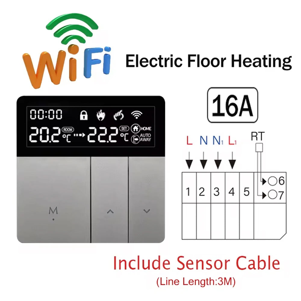 WiFi Smart Floor Heating  Electric Thermostat