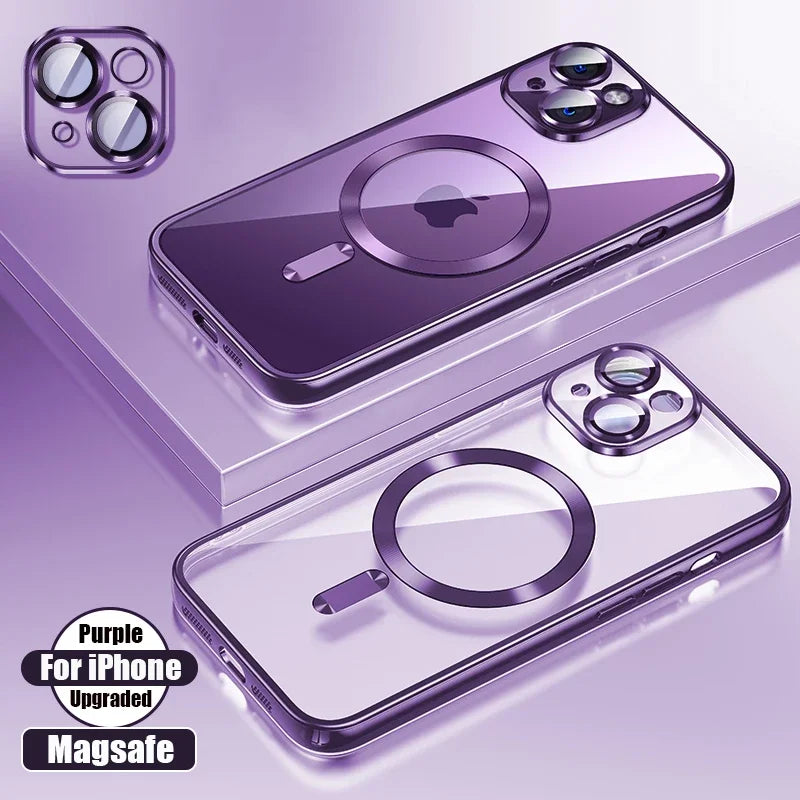 Clear Plating Ultrathin Silicone Case For iPhone 16