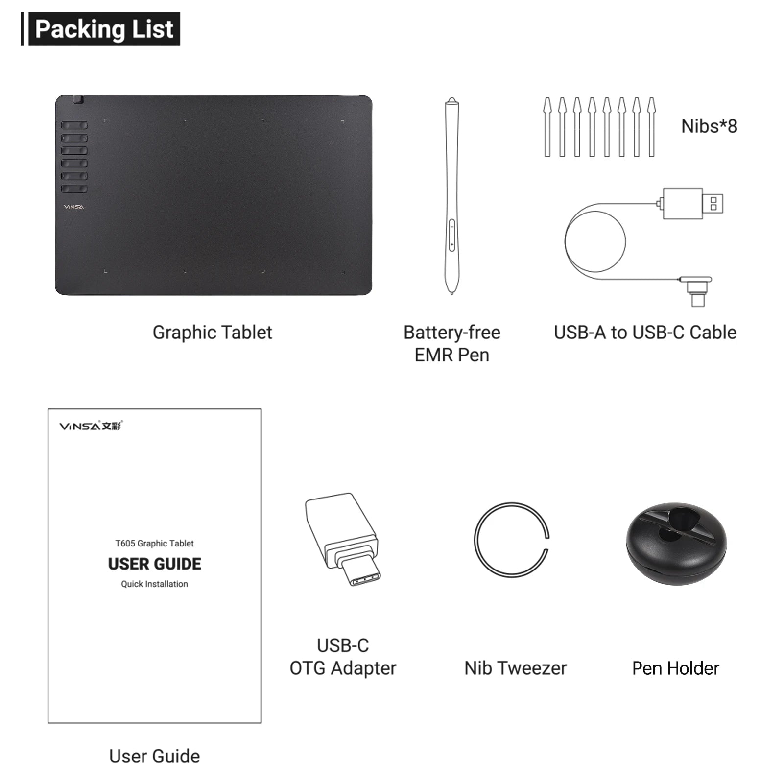 Ultra-Thin 8192 Pressure Drawing Tablet