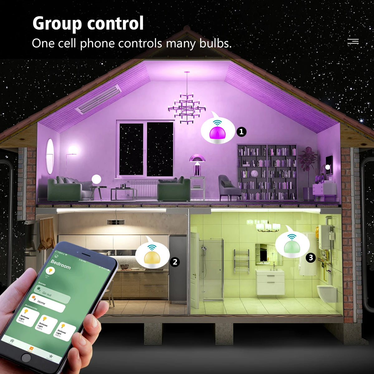 Siri Control Multicolour Dimmable LED Bulb