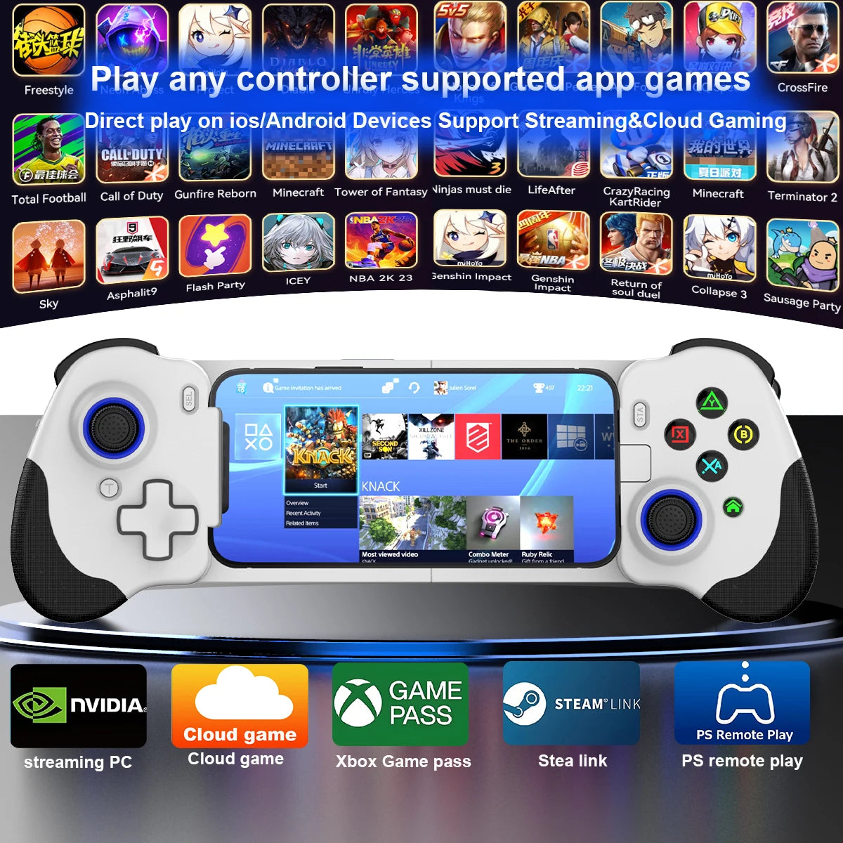 USB-C Mobile phone Game Controller For Android