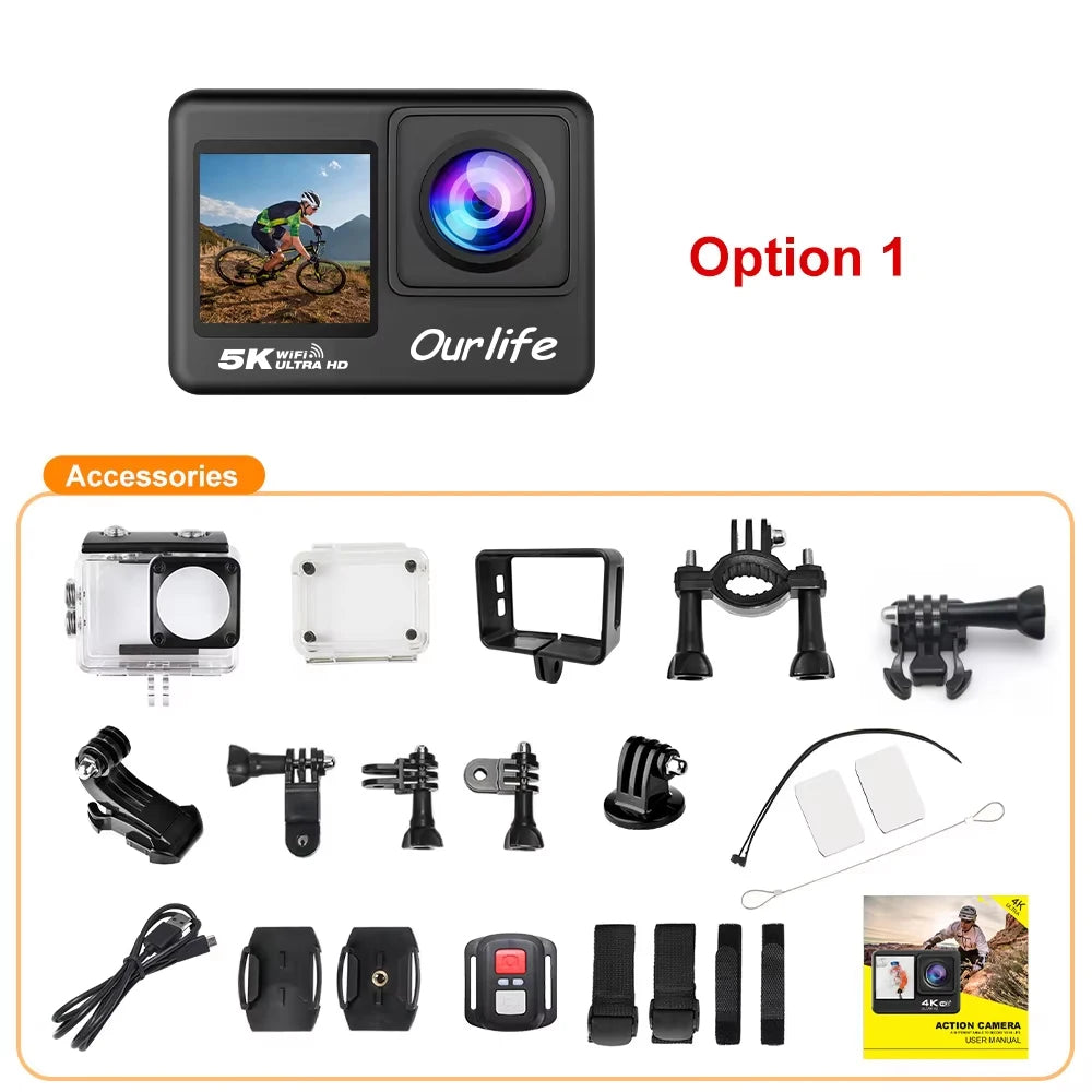 5K 4K60FPS Waterproof Action Camera