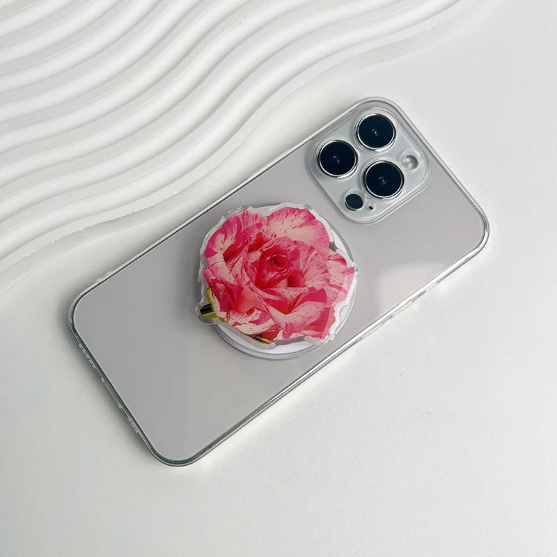 Magnetic Lotus Acrylic Phone Grip