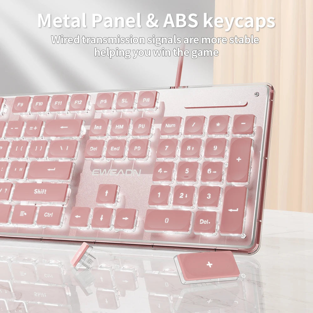 Metal Panel Silent Keyboard