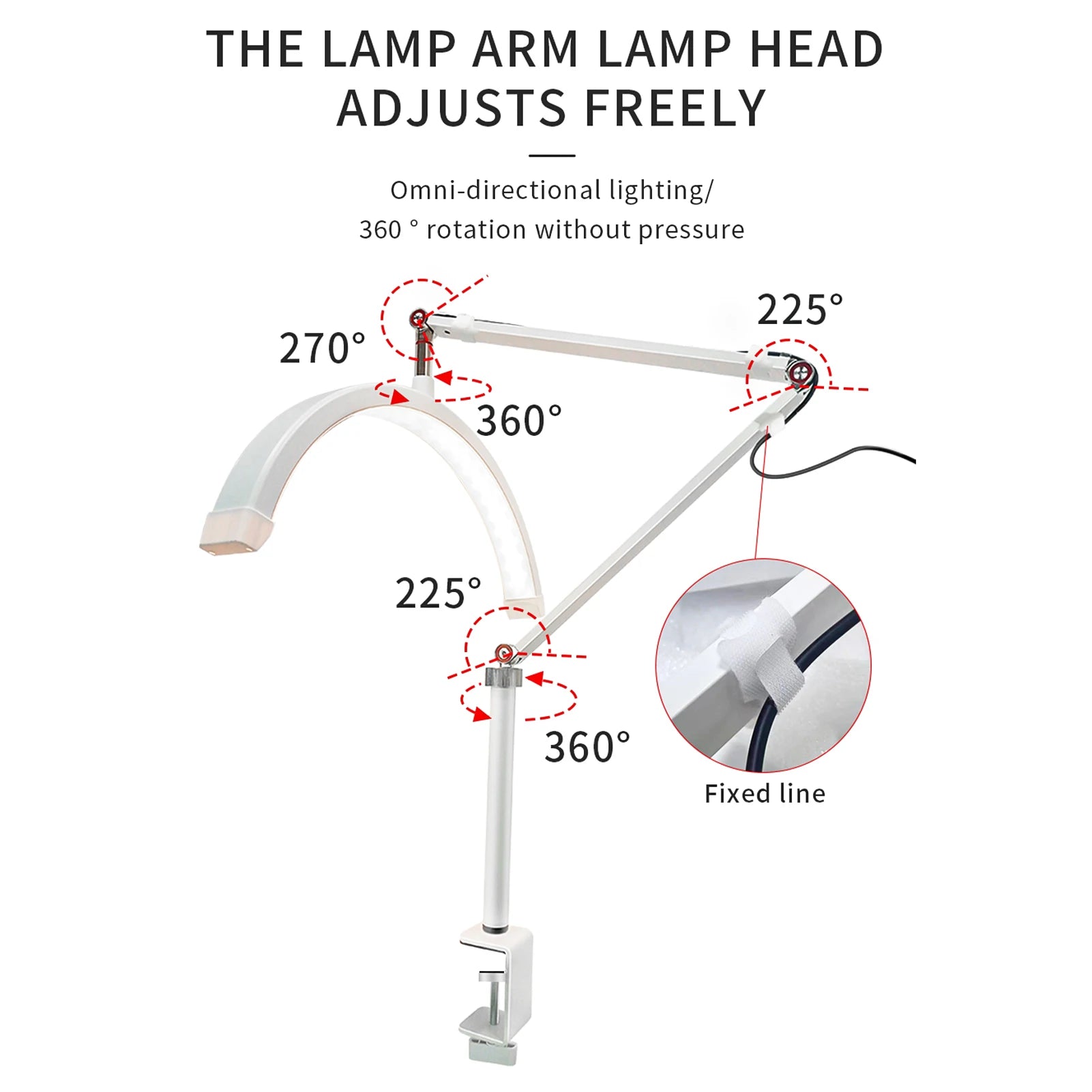 Half-Moon LED Ring Light 3000K-6000K