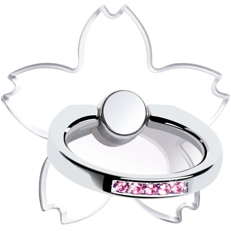 Transparent Butterfly Phone Ring Stand