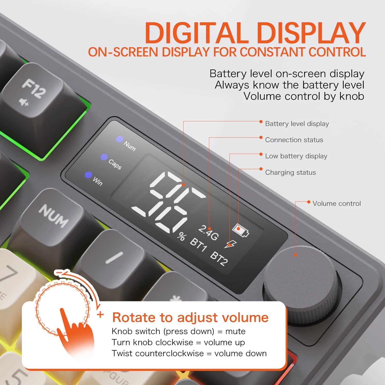 Ergonomic Multi-Device Wireless Keyboard
