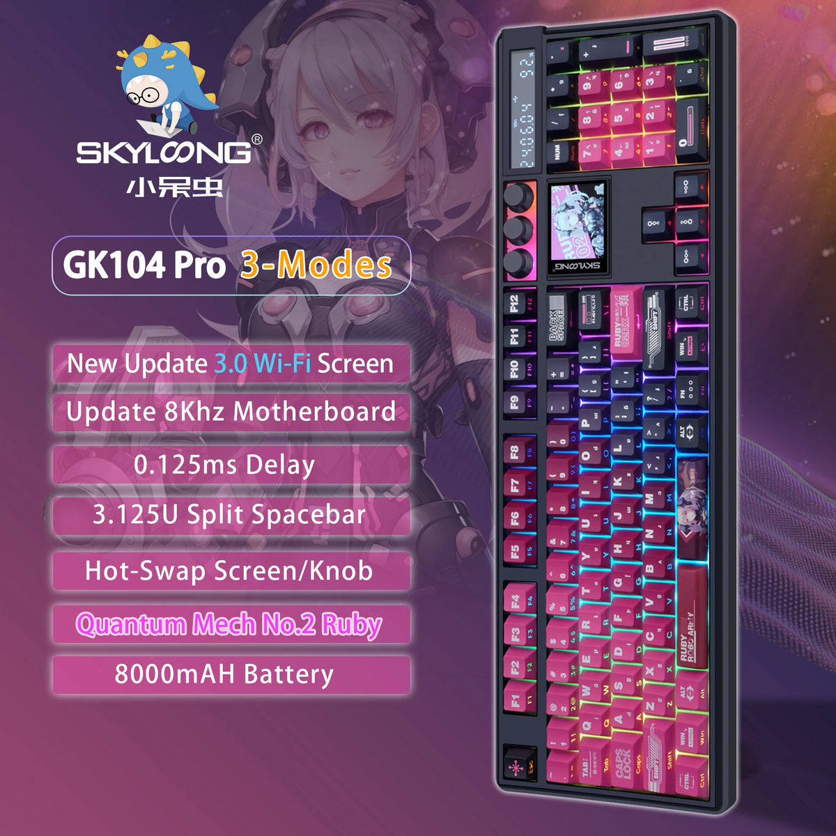 Wireless RGB Hot-Swappable Keyboard