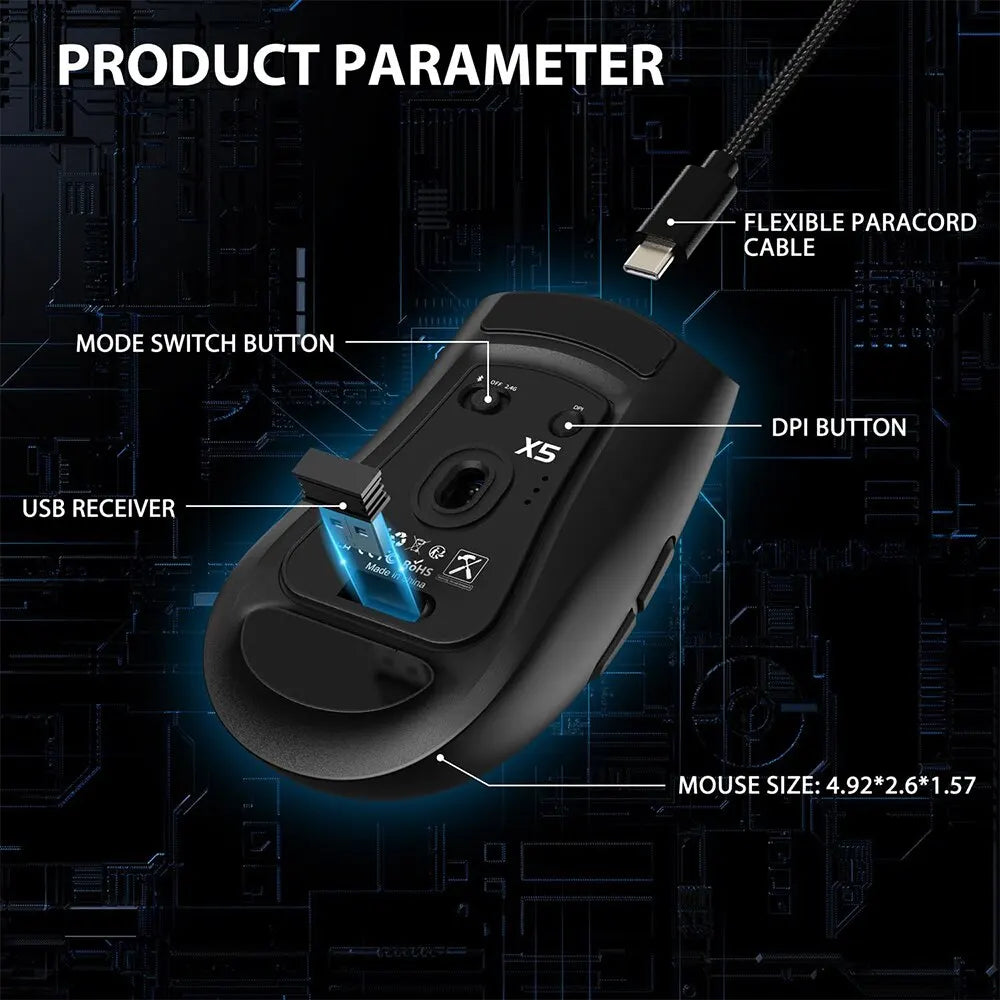 X5 Wireless RGB Gaming Mouse